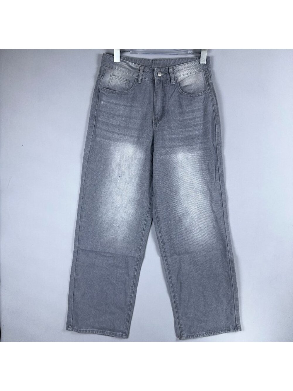 Manfinity Jeans Size XS Baggy Gray Medium Wash High Rise